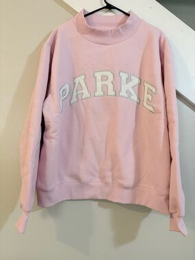 Parke Varsity Mockneck Sprinkle + White L/XL 
Brand New
